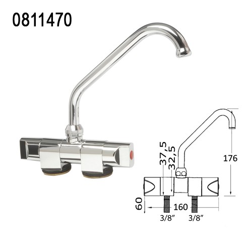 Rubinetto con miscelatore