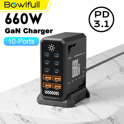 Gan charger hub multi porta - charger,