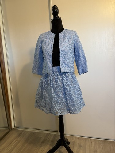 Set gonna floreale blazer blu - floreale,