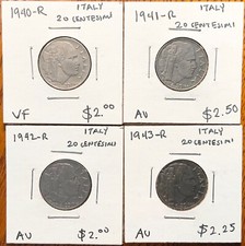 Italy Coin Lot: 1940-R - 20C