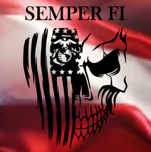 Adesivo semper usmc - semper, marines
