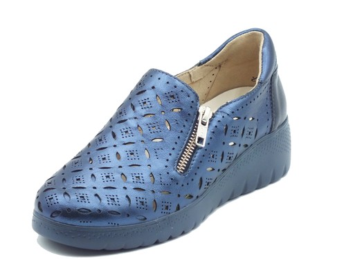Melluso k55483 blu - blu, mocassini