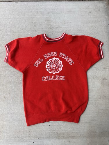 Felpa girocollo cotone rosso