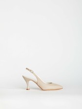 Scarpe da donna scarpa tacco alto Loretta Pettinari pelle made italy grigio