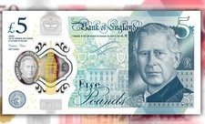 REPLICA BANCONOTA DA £5 KING