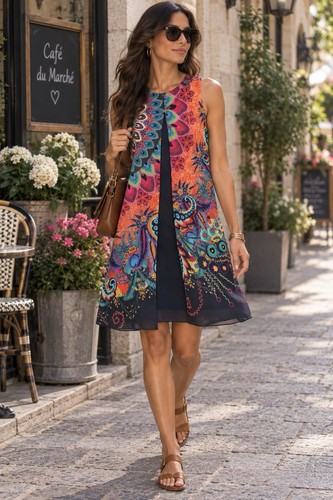 Abito desigual chiffon - abito,