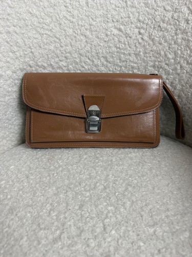 Vintage french brown leather - vintage,