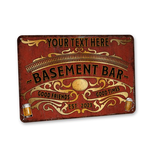 Insegna bar seminterrato - insegna,