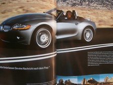 BMW Z4 2.0i 2.2i 2.5i 3.0i E85 Roadster depliant E85 3/2005 individuale +prezzi