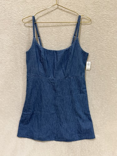 Mini abito cami - denim, navy