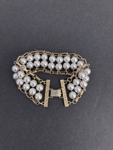 Bracciale perle finte - bracciale, di