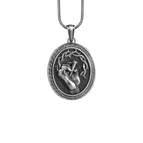 Collana con spine corona - , di