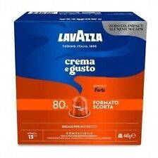 80 100 160 200 240 Capsule Caffè Lavazza Alluminio Crema e Gusto FORTE Nespresso