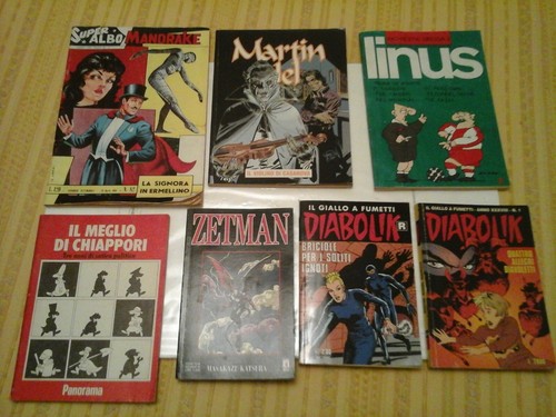 Lotto albi diabolik zetman - lotto,