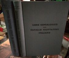 LIBRO GENEALOGICO DEL CAVALLO TROTTATORE ITALIANO volumi 3 e 4 ed. 1940 1942