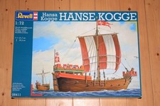 HANSE KOGGE 1:72 Revell 05411 kit di montaggio PIÙ vele e bandiere in tessuto NUOVO