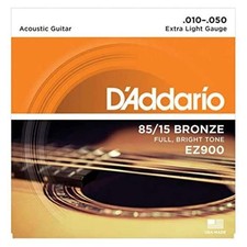 D'Addario EZ900 Extra Light 10-50 Corde per Chitarra Acustica American Bronze