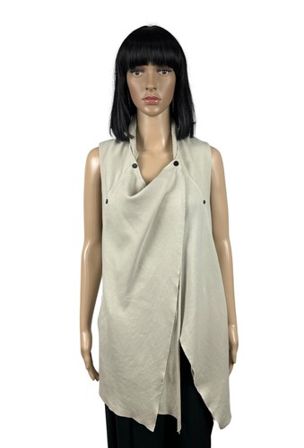 Gilet asimmetrico cotone