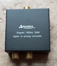 Convertitore Audio Digitale Aalogico Adattatore SPDIF RCA + Cavo Toslink Ottico