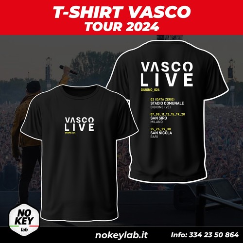 Vasco rossi shirt - tour, live