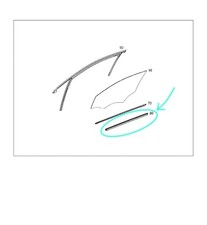 Guarnizione Interno Vetro Porta Anteriore Sx MERCEDES CLASSE A W176  a1767250265