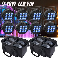 8 pezzi 90W 4in1 9 LED RGBW