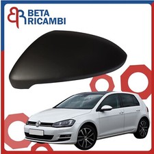 Calotta Specchietto Retrovisore Per Golf VII 7 2013 Lato Sinistro Sx Nera