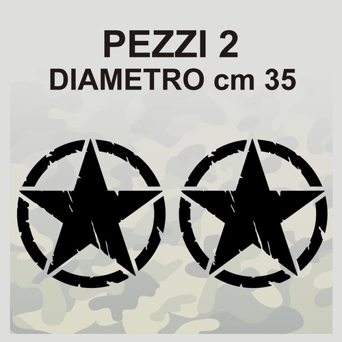 Adesivi stella militare - 2,