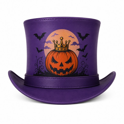 Cappello cilindro pelle - a, in
