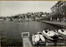 34723 BELLA CARTOLINA SVIZZERA canton ticino lago di  lugano i pedalo' forsa