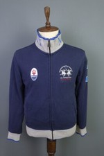 Giacca da pista La Martina Buenos Aires blu Maserati full zip taglia L