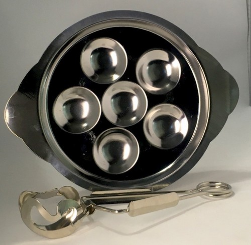 Inox escargot servizio vassoio - escargot,
