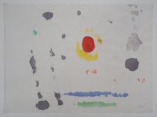 Joan MIRO: Sole Levante - Litografia Firmata