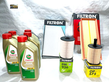 KIT TAGLIANDO AUDI A3 VOLKSWAGEN GOLF 5 V 1.9 2.0 TDI 5L CASTROL 5W30 + 4 FILTRI