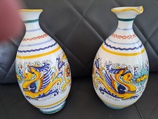 Italian Ceramic Deruta Vases