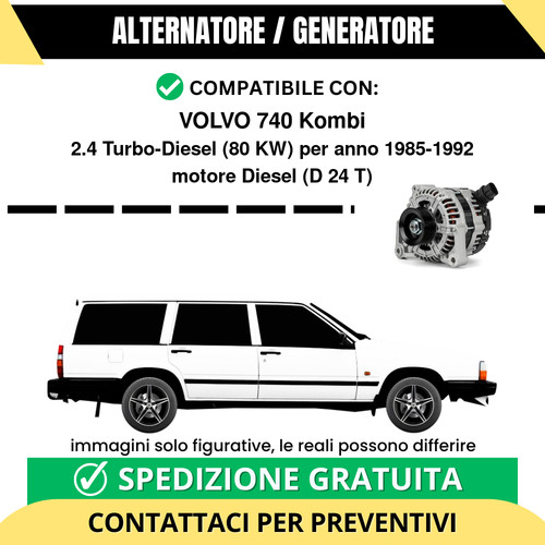 Alternatore volvo 740 kombi - alternatore,