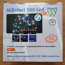 Milleluci WIMEX SMARTLED 180 luci - ROSSO - 19 mt - Con giochi di luce