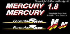 Adesivi motore marino fuoribordo mercury 1.8 formula race barca stickers 