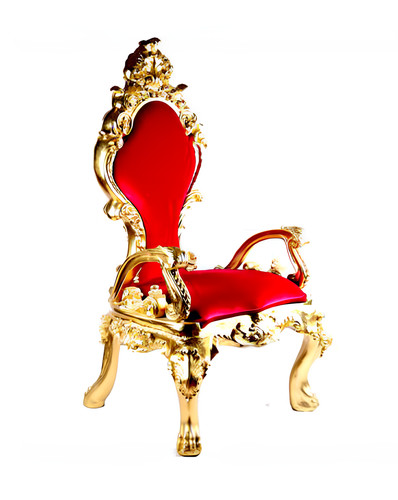 Poltrona trono imbottitura - poltrona,