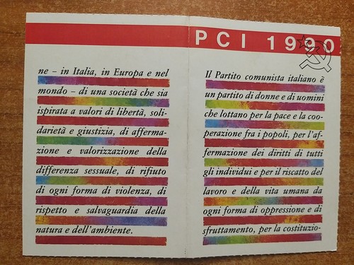 Tessera 1990 partito - 1990.,