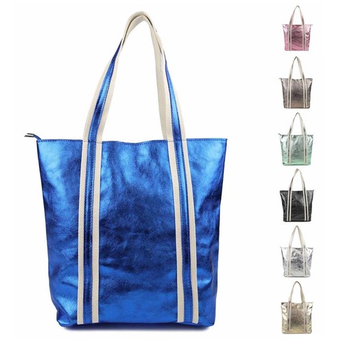 Borsa donna pelle metallizzata - borsa,