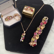 Set orecchini bracciale tennis