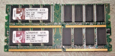 2 MEMORIE RAM KINGSTON Kvr400x64c3a/512 DDR 512 mhz DESKTOP PC FISSO 400Mhz