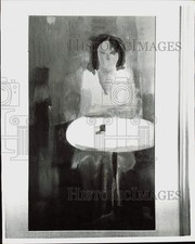 1955 Press Photo Faceless girl