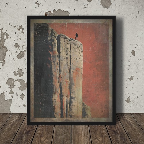 Vintage rock climbing - vintage, wall