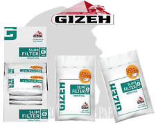 GIZEH FILTRI MENTOLO SLIM 6MM CONFEZIONE 10 BUSTINE DA 120 FILTRO