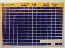 Maserati 228 Parts List