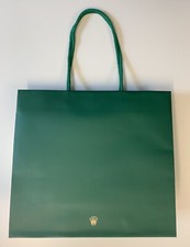 Sacchetto Rolex Carta Negozio Originale Shopping Bag verde regalo borsa grande