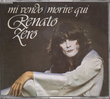 RENATO ZERO CD SINGOLO PICTURE 2 tracce MADE in ITALY Mi vendo + Morire qui