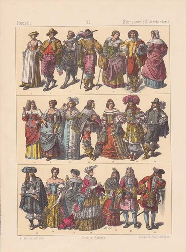 Francese secolo costume - francese,